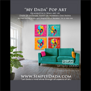 Simply Dada - Collections - Panels of Inspiration - Dada Pop Art Home Decor Wall Art