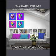 Simply Dada - Collections - Panels of Inspiration - Dada Pop Art Home Decor Wall Art