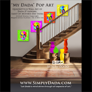 Simply Dada - Collections - Panels of Inspiration - Dada Pop Art Home Decor Wall Art